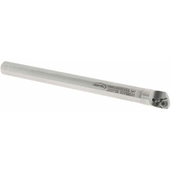 Kennametal Indexable Boring Bar: E05MSWUPR15, 0.3470" Min Bore, Right Hand, 3 deg Lead, Solid Carbide (Shank) & Steel (Head) - 1950382