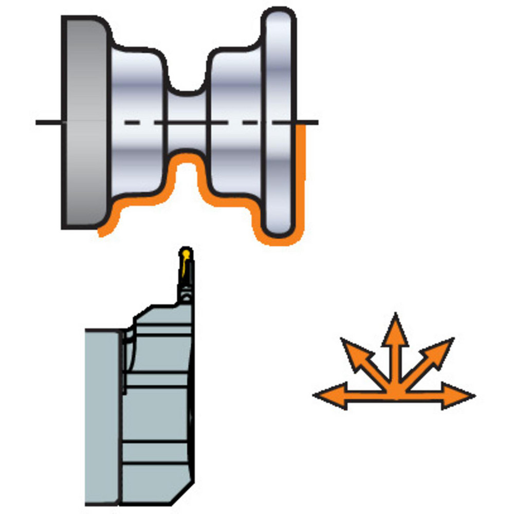 Sandvik Coromant Modular Grooving Cutting Unit Heads: 70, 1.1811, 30.00, 0.1570 - 8364123