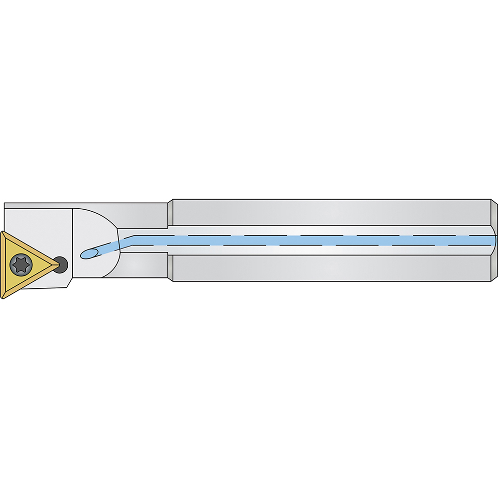 Micro 100 Indexable Boring Bar: AO8K-SDUCR-2 PROF, 0.6050" Min Bore, Right Hand - 20-0933