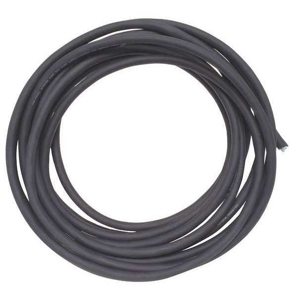 Zoro Select Portable Cord, SJOOW, 12 AWG, 3 C, Black, Rubber, Stranded, 300V, Indoor/Outdoor - E3694