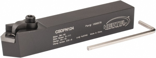 Tungaloy Indexable Turning Toolholder: CSDPN2020K4, 45 deg Lead Angle, Clamp - 6802487