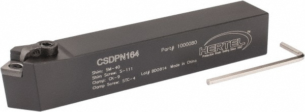 Tungaloy Indexable Turning Toolholder: CSDPN2020K4, 45 deg Lead Angle, Clamp - 6802487