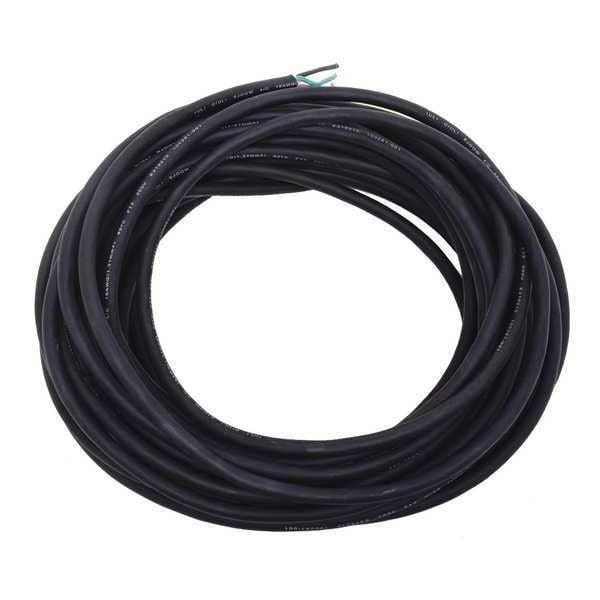 Zoro Select Portable Cord, SJOOW, 16 AWG, 4 C, Black, Rubber, Stranded, 300V, Indoor/Outdoor - E3622