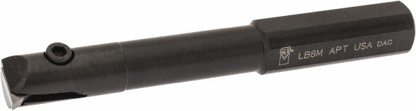 APT Indexable Boring Bar: LB10M 1/2 X4 1/2 INDEX, 5/8" Min Bore, 1/2" Shank Dia - LB10M