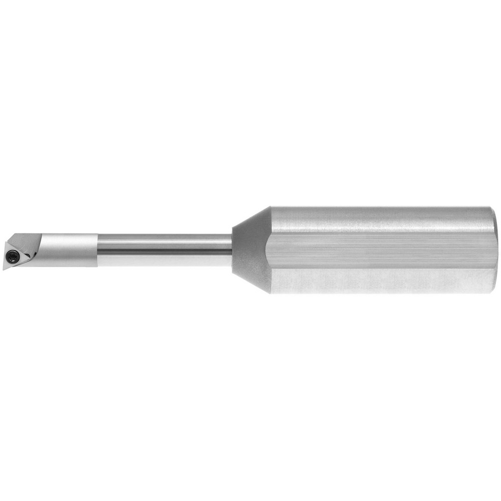 Scientific Cutting Tools Indexable Boring Bar: ACBT250F0L, 0.3000" Min Bore, Left Hand, 0 deg Lead, Solid Carbide (Shank) & Steel (Head) - ACBT250F0L