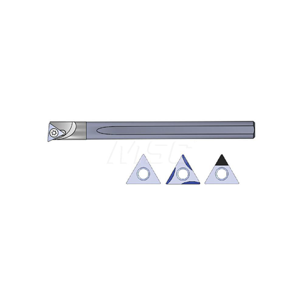 Scientific Cutting Tools Indexable Boring Bar: ACBT312S4F0R, 0.3630" Min Bore, Right Hand, 0 deg Lead, Solid Carbide (Body), Steel (Head) & Steel (Shank) - ACBT312S4F0R