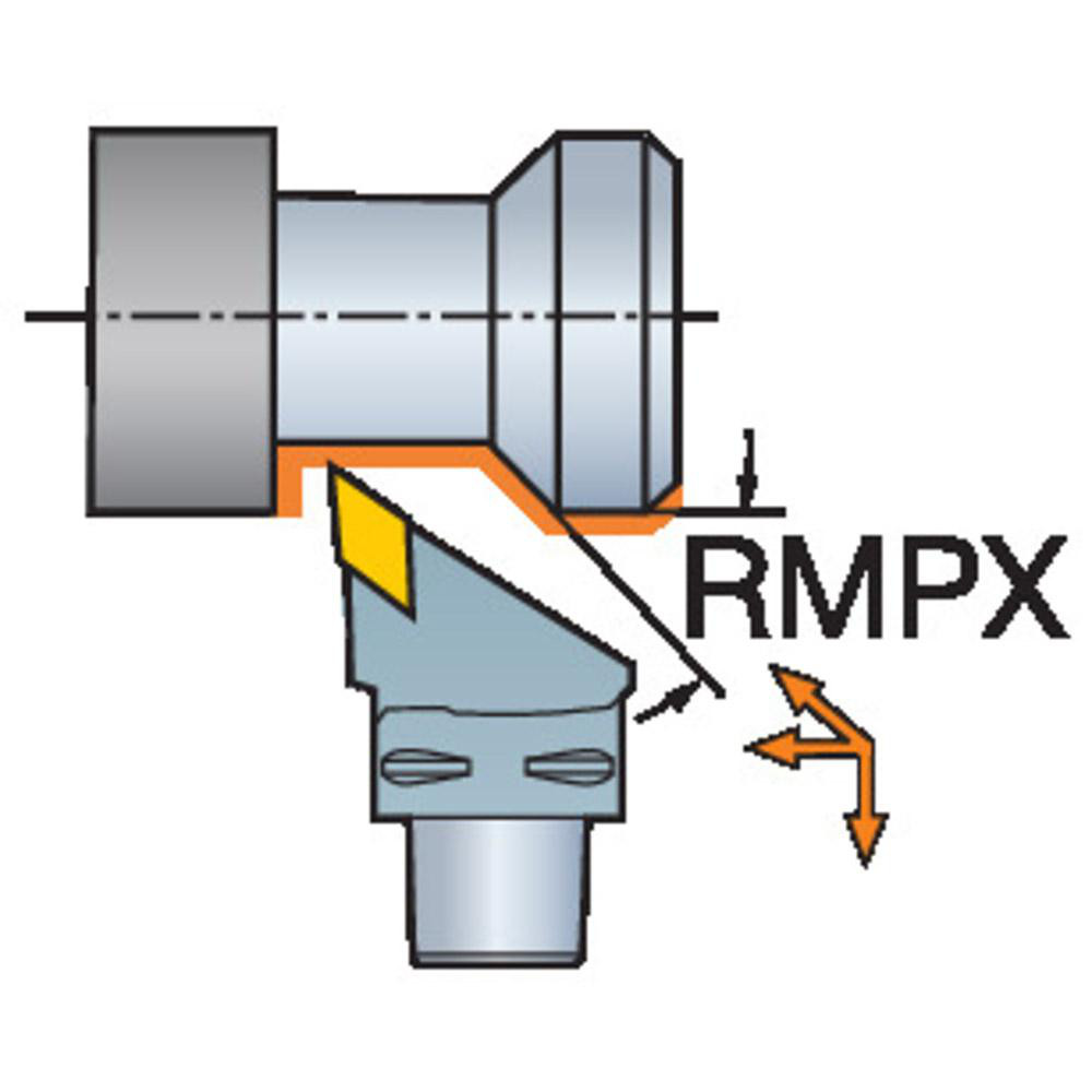 Sandvik Coromant Modular Turning & Profiling Head: Size 25, 28 mm Head Length, Right Hand - 5962602