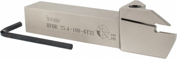 Iscar Indexable Grooving Toolholder: HFHR 25.4-75-3T25, External, Right Hand, 3.94" Max Workpiece Dia - 2500099