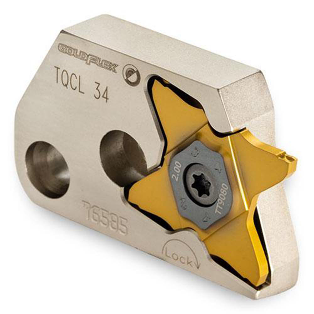 Ingersoll Cutting Tools Indexable Grooving Cartridges: Right Hand, TQC, 34, 0.1690 in - 6216763