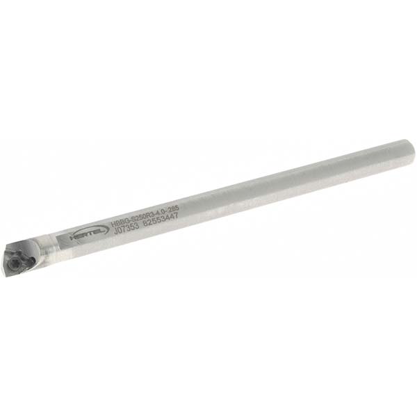 Hertel Indexable Boring Bar: HBBG-C250L3-6.0-.285, 0.2850" Min Bore, Left Hand, Solid Carbide - H08614810
