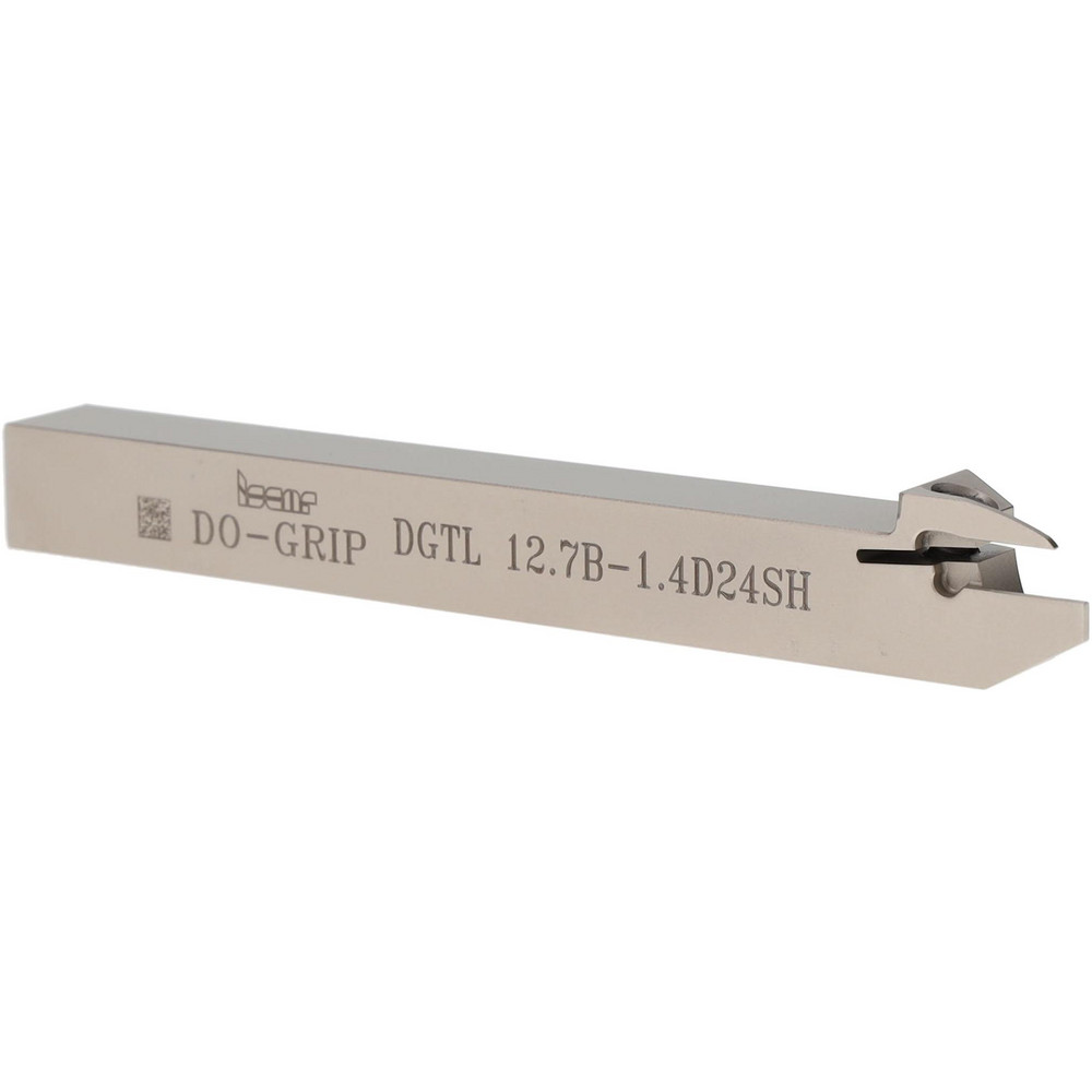Iscar Indexable Grooving-Cutoff Toolholder: DGTR 12.7B-3D30, 0.118 to 1/8" Groove Width, 0.591" Max Depth of Cut, Right Hand - 2301429