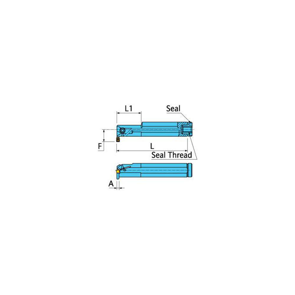 Ingersoll Cutting Tools Indexable Grooving Toolholder: TTIR38.1-3C-T12 - 6163784