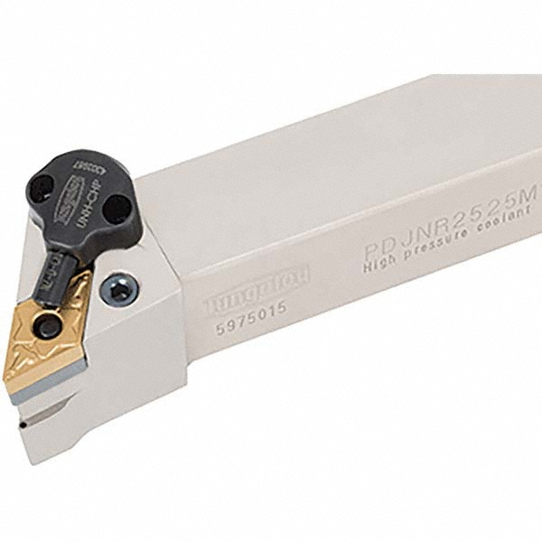 Tungaloy Indexable Turning Toolholder: PDJNR124-CHP, 93.0 deg Lead Angle, Lever - 6755235