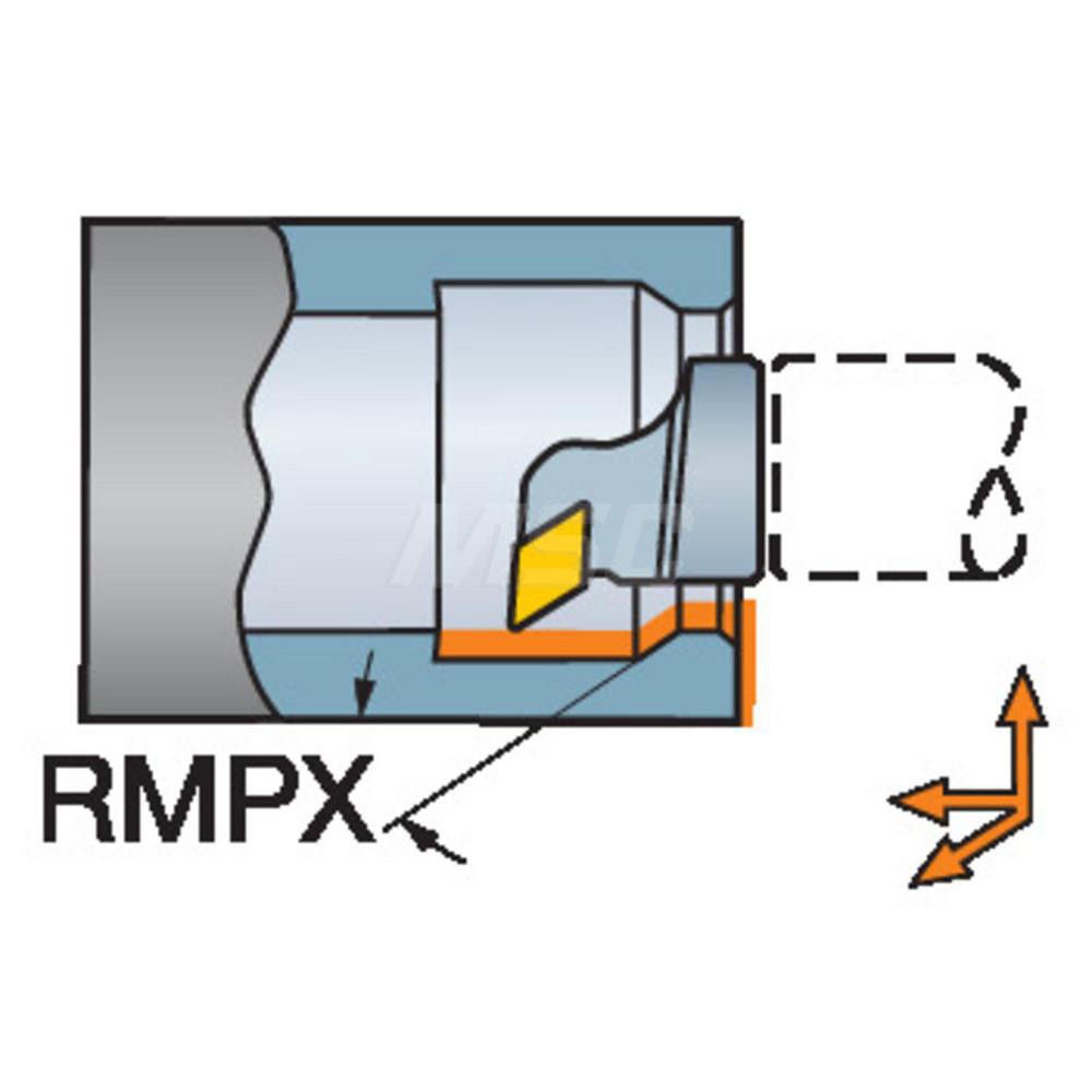 Sandvik Coromant Modular Turning & Profiling Head: Size 40, 32 mm Head Length, Internal, Right Hand - 5764381