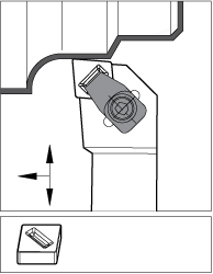 Kennametal Indexable Turning Toolholder: CCLNL164DMX5, Clamp - 1540443