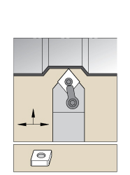 Seco Indexable Turning Toolholder: TRGOR-16-4, 90.0 deg Lead Angle, Pin - 00041038