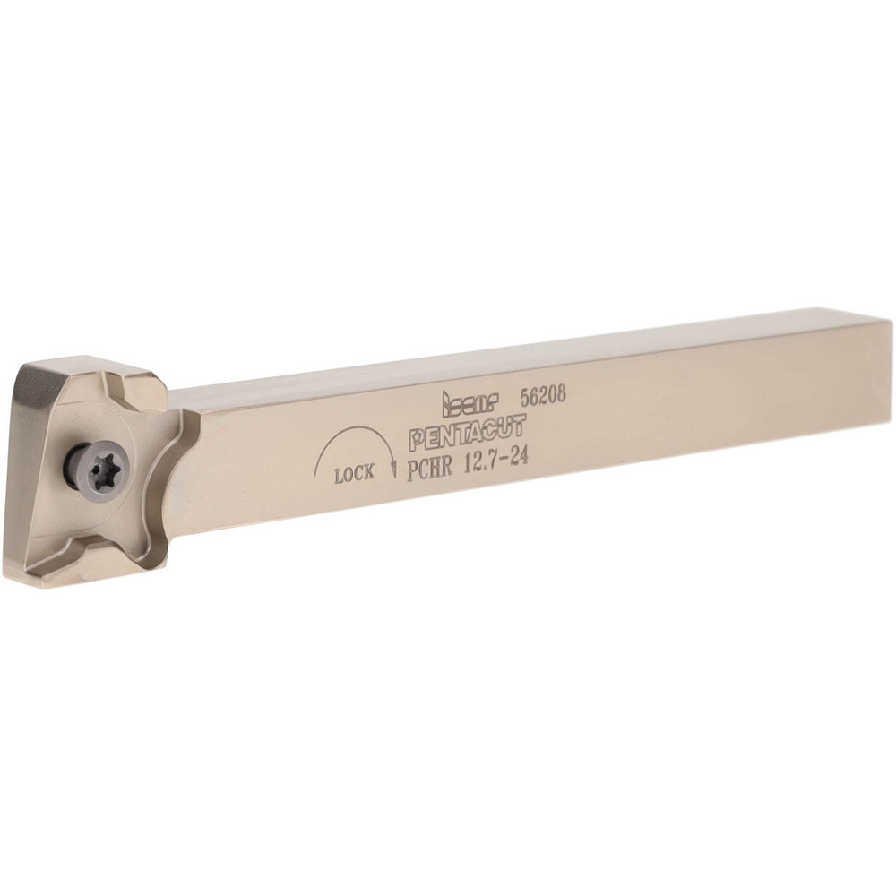 Iscar Indexable Grooving-Cutoff Toolholder: PCHR19D403IQ, 3 mm Min Groove Width, 20 mm Max Depth of Cut, Right Hand - 2302579