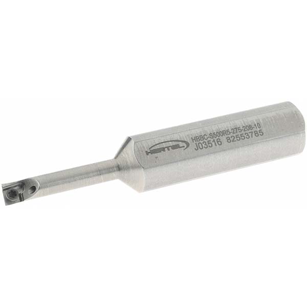 Hertel Indexable Boring Bar: HBBC-C187R5-6.0-208, 0.2080" Min Bore, Right Hand, Solid Carbide - H59868372