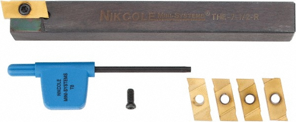Sandvik Coromant Indexable Grooving-Cutoff Toolholder: QS-LF123E067-10B, 1.85 to 2.39 mm Groove Width, 17 mm Max Depth of Cut, Left Hand - 5738700