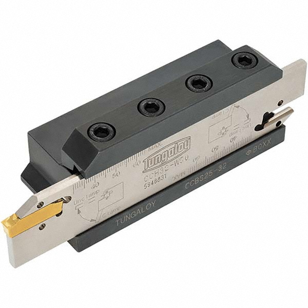 Tungaloy Tool Block Style CCBS, 32mm Blade Height, 42mm OAL, Indexable Cutoff Blade Tool Block - 6816635