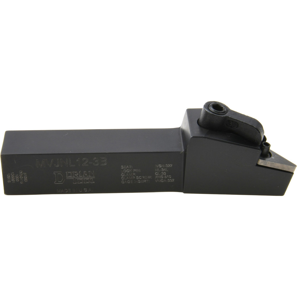 Dorian Tool Indexable Turning Toolholder: MVJNL12-3B, Clamp & Pin - 73310151063