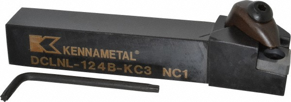 Kennametal Indexable Turning Toolholder: MCGNL124B, Clamp & Screw - 1096113