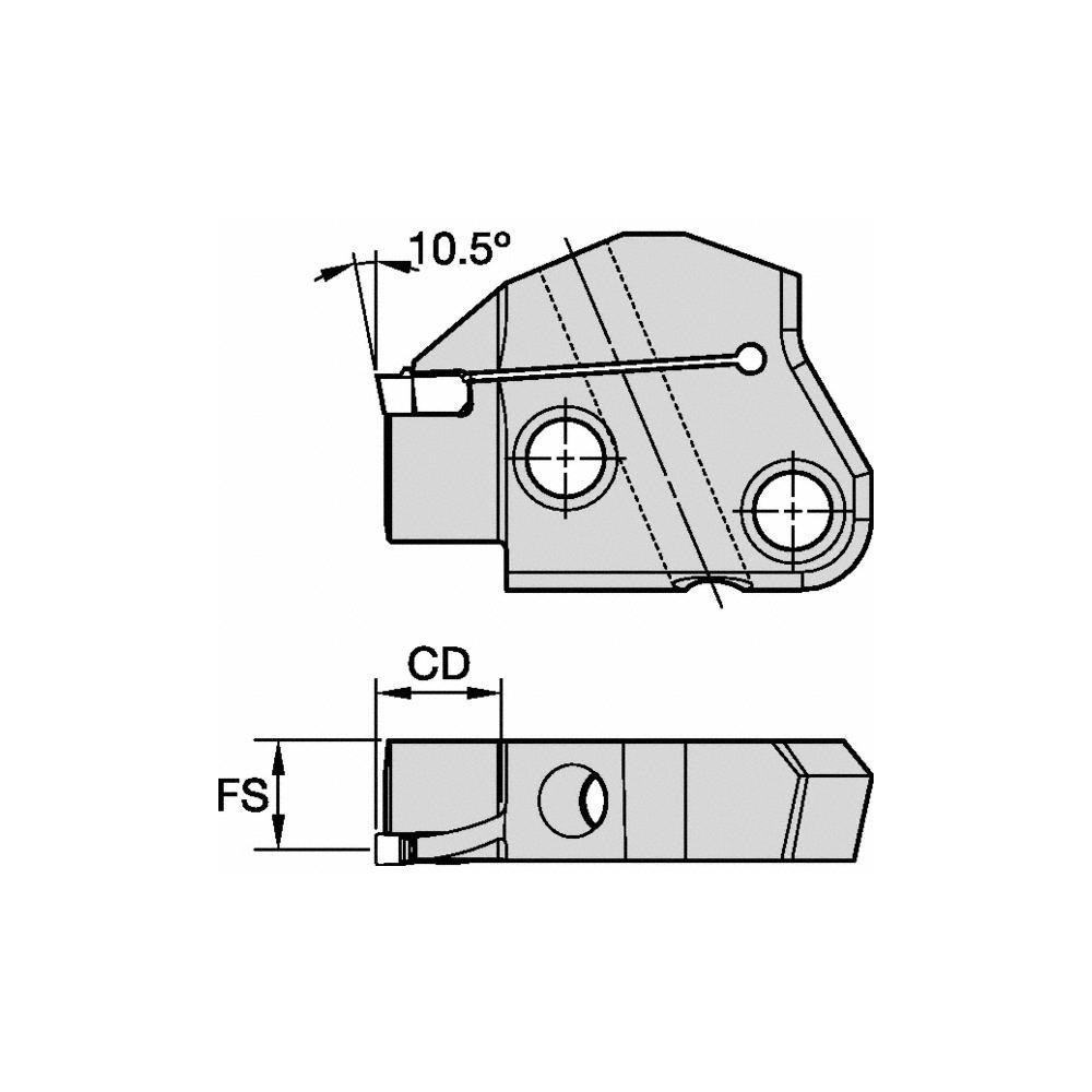 Kennametal Right Hand Indexable Grooving Cartridge - 6117063
