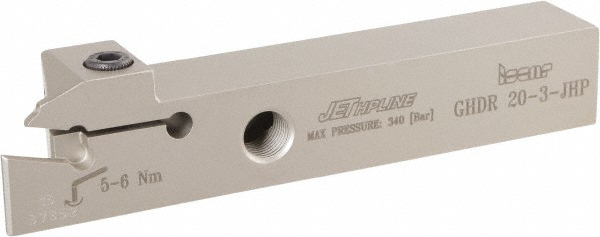 Iscar Indexable Grooving Toolholder: GHDR 16-3ST, External, Right Hand - 2800148