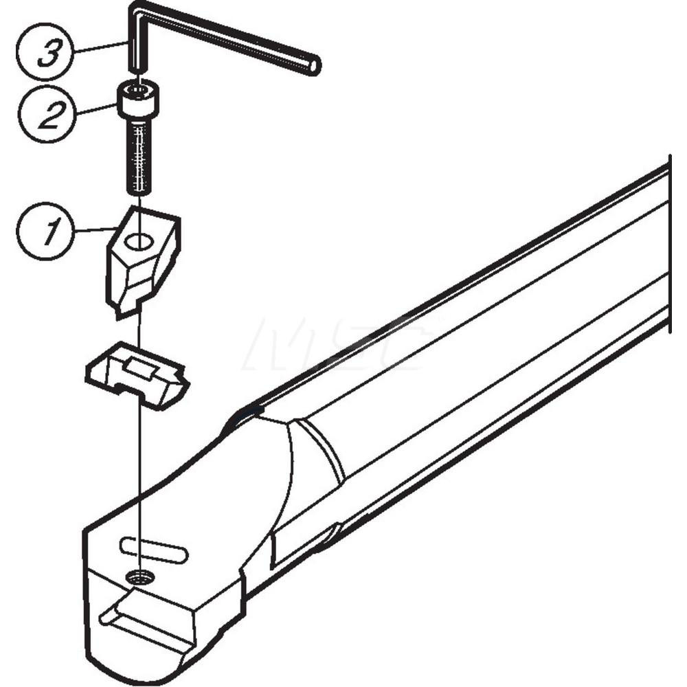 Sandvik Coromant Indexable Boring Bar: SI-CTLHOL-06102, 1.1252" Min Bore Dia, Left Hand Cut, 3/4" Shank Dia, 90 ° Lead Angle, Steel - 5749465