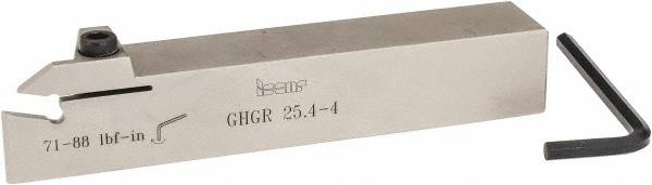 Ingersoll Cutting Tools Indexable Grooving Toolholder: TTFL25.4-150-6, 9.84" Max Workpiece Dia - 2830059