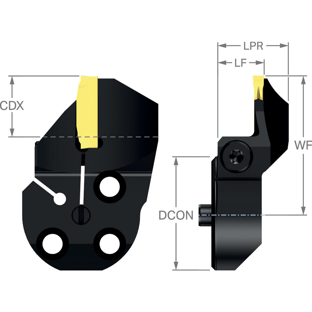 Sandvik Coromant Modular Grooving Cutting Unit Heads: 32, 0.7087, 18.00, 0.1970 - 8359169