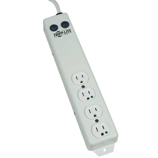 Tripp Lite Outlet Strip, 15A, 4 Outlet, White - PS-415-HG-OEM