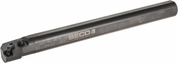 Iscar Indexable Boring Bar: A-PCLNR20-4X, 2.1300" Min Bore, Right Hand, Steel - 3606662