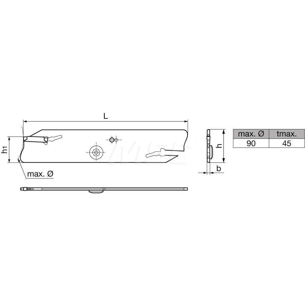 Guhring Guhring GS222.0032.147.03.02.N.IK 32.00mm Coolant Thru Cut-Off Blade - 9262010220030