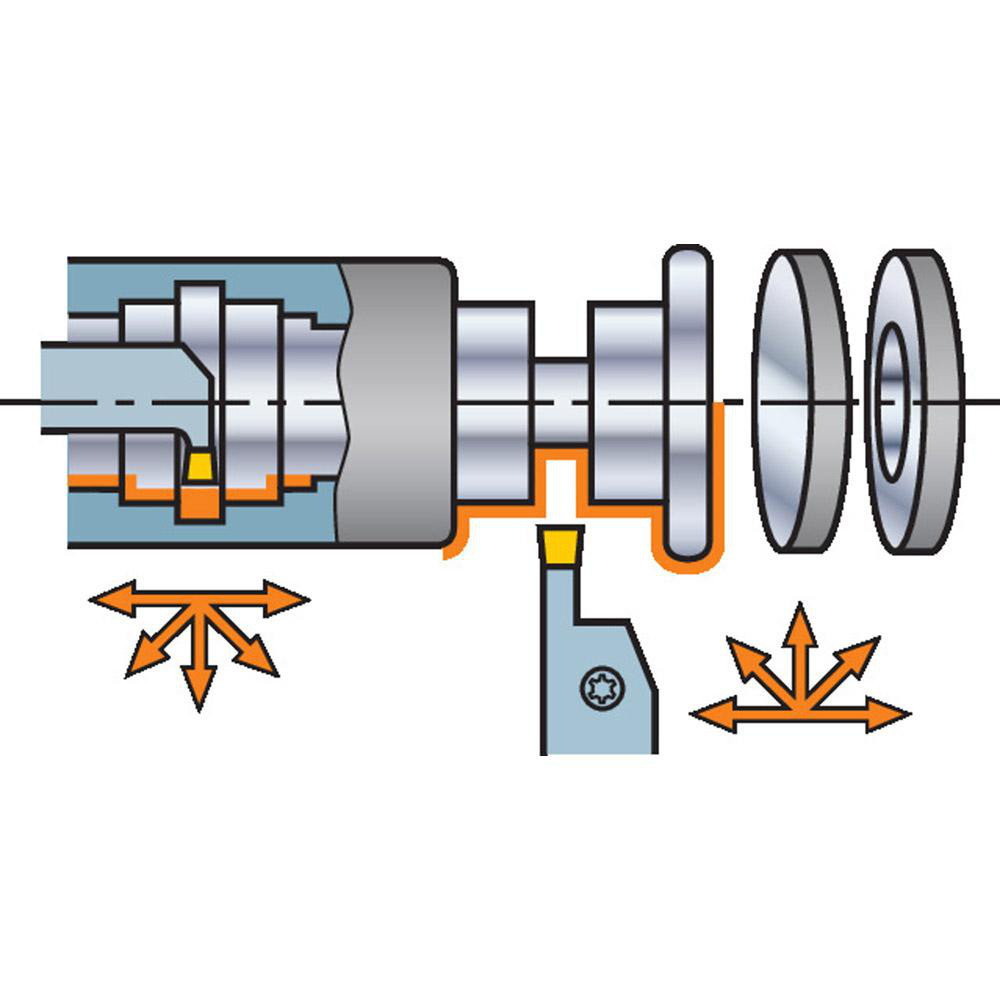 Sandvik Coromant Modular Grooving Cutting Unit Heads: 40, 0.9055, 23.00, 0.1570 - 8352950