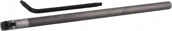 Everede Tool Indexable Boring Bar: CB2300CH .312X4" 5DEG, 0.3600" Min Bore, 5 deg Lead, Solid Carbide (Shank) & Steel (Head) - 00284