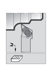 Kennametal Indexable Profiling Toolholder: External, 5 ° Lead Angle - 1097454