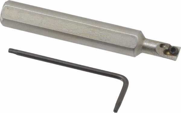 Kyocera Indexable Boring Bar: C0325KSWUBL12, 0.2400" Min Bore, Left Hand, Steel & Solid Carbide - THC89123