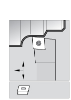 Walter Indexable Turning Toolholder: SCLCL20-4D, 95.0 deg Lead Angle, Screw - 5028444