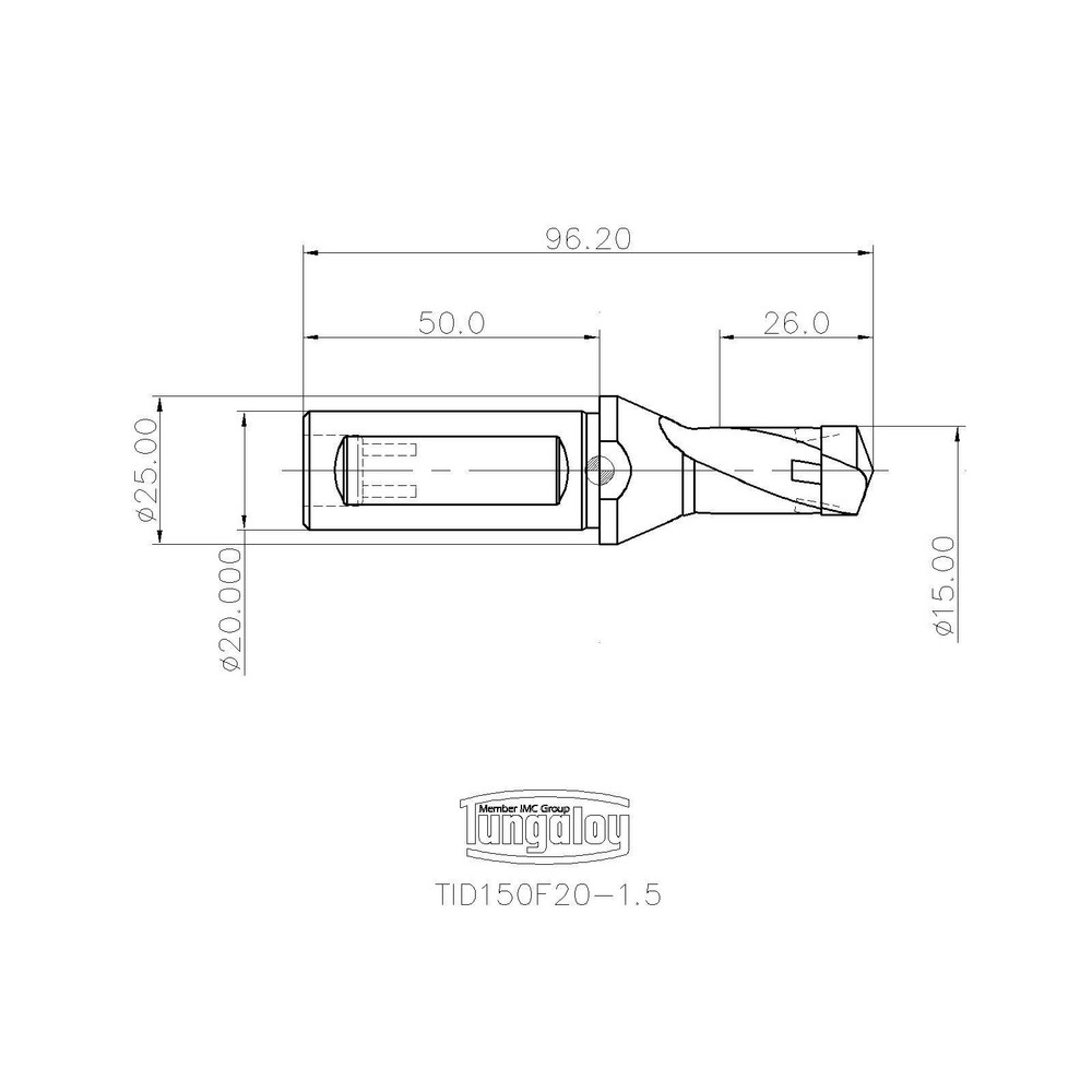Tungaloy Indexable Boring Bar: A12M-SVUCL08-D160, 16.00 mm Min Bore, Left Hand, 12.00 mm Shank Dia, 93 deg Lead, Steel (Shank) - 6849580