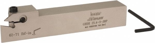 Iscar Indexable Grooving Toolholder: GHDL25.4-3-JHP, External, Left Hand - 2801794