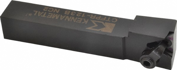 Dorian Tool Indexable Turning Toolholder: CTFPR10-3B, 0.0 deg Lead Angle, Clamp - 73310151442