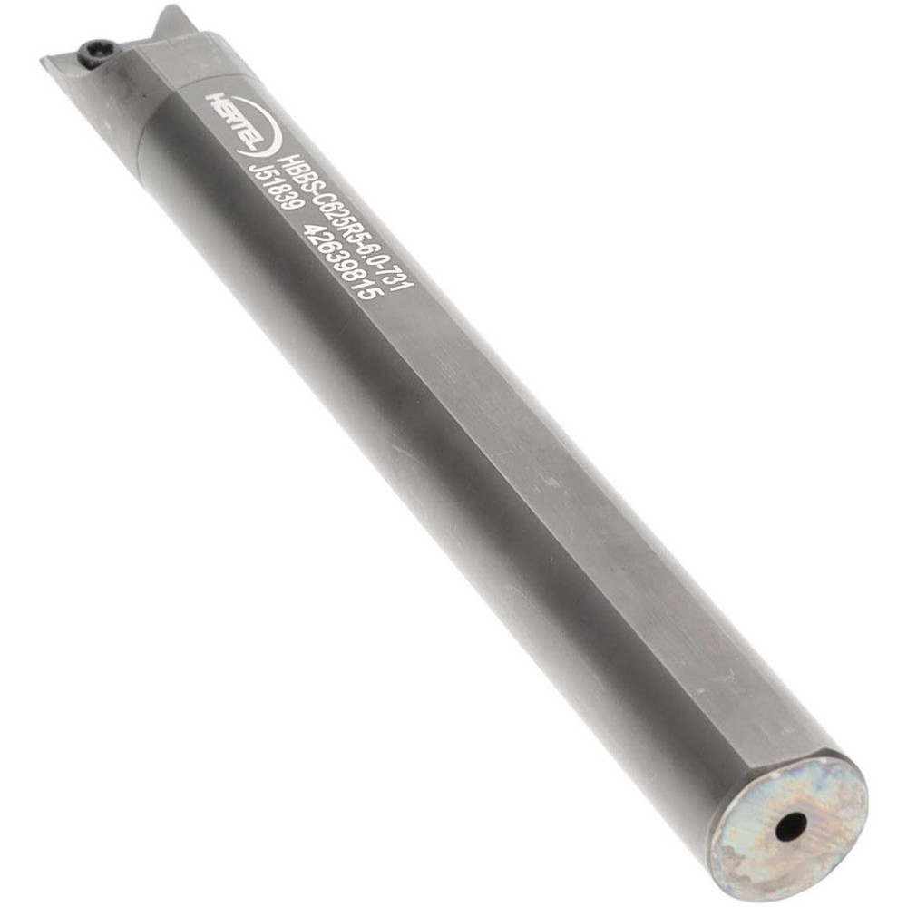 Hertel Indexable Boring Bar: HBBS-C625R5-6.0-731, 0.7310" Min Bore, Right Hand, Solid Carbide - H59870584