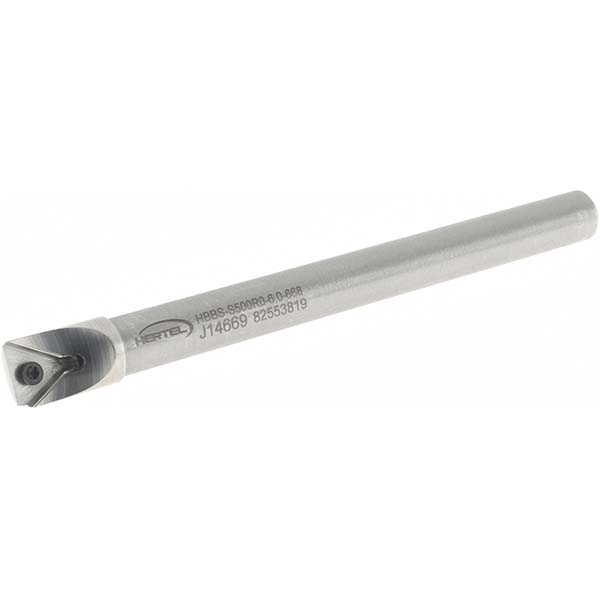 Hertel Indexable Boring Bar: HBBS-C625R5-6.0-731, 0.7310" Min Bore, Right Hand, Solid Carbide - H59870584