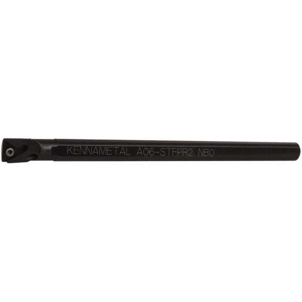 Kennametal Indexable Boring Bar: A06MSCLPR2, 12.19 mm Min Bore, Right Hand, 9.53 mm Shank Dia, -5 deg Lead, Steel - 1094669