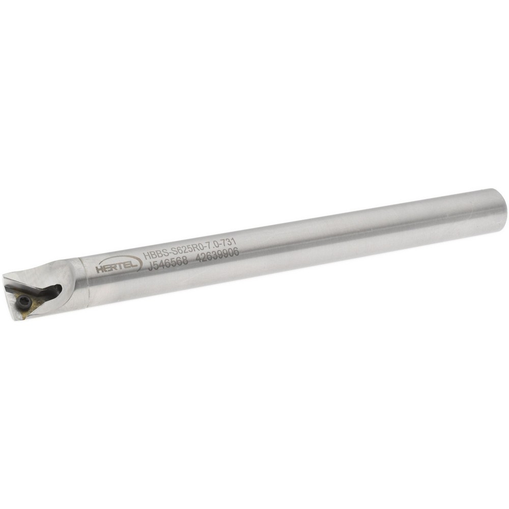 Hertel Indexable Boring Bar: HBBS-S625R5-7.0-731, 0.7310" Min Bore, Right Hand, Steel - H59870477