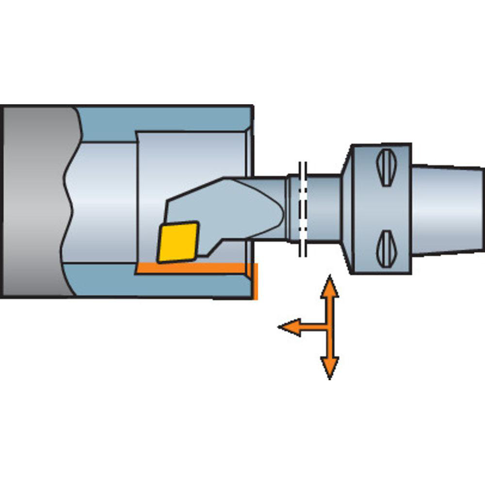 Sandvik Coromant Modular Turning & Profiling Head: Size C6, 175 mm Head Length, Right Hand - 6188717