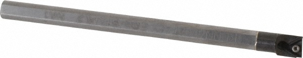 Hertel Indexable Boring Bar: A06STFPL2 3/8", 0.4800" Min Bore, Left Hand, Steel - 7000083