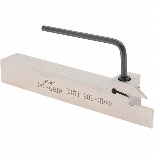 Iscar Indexable Grooving-Cutoff Toolholder: DGTL25.4B-2XL-D60, 0.079" Max Groove Width, Left Hand - 2302853