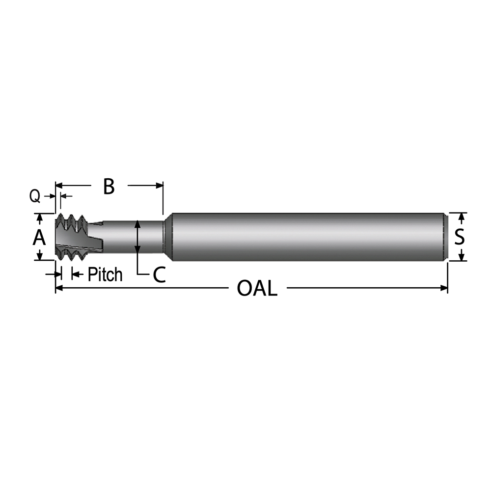 Iscar Indexable Grooving-Cutoff Toolholder: DGTL25.4B-2XL-D60, 0.079" Max Groove Width, Left Hand - 2302853